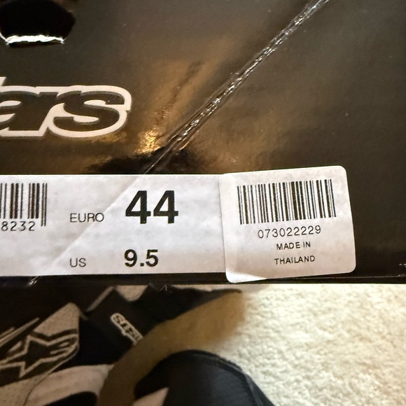 Alpinestars Men’s Black and White Riding Boots main image 14